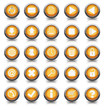 Buttonset 25 Stück orange Buttonset 25 Stück orange