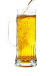 beer bottle and mug