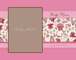 Baby Girl Arrival Card with Frame