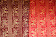 Native Thai Silk, Texture of Thai silk printed elephant design.