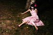 teen in the forest