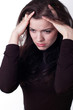 Young woman with headache