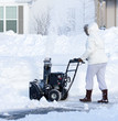 Snow Blowing Women