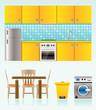 kitchen objects, furniture and equipment