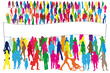 Illustrazione: Foule de gens Foule de gens