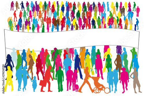 Illustration: Foule de gens Foule de gens