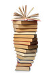 Pile of books isolated on white background Pile of books isolated on white background