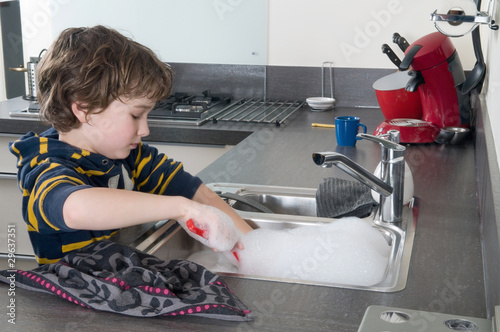 Photo: Doing the dishes Doing the dishes