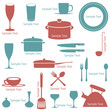 Tableware Icons Set
