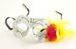 Carnival mask on white background