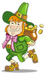 leprechaun is hiding his gold