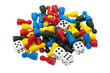 Spielfiguren und Würfel