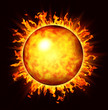 Abstract fireball