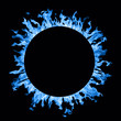 Blue fire ring
