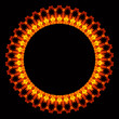 Abstract flame circle