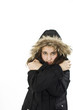 Freezing teenage girl Freezing teenage girl