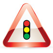 Panneau de signalisation Feux tricolore