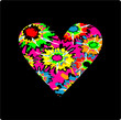 Tie Dye Heart