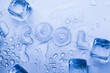Ice cubes & aqua Ice cubes & aqua