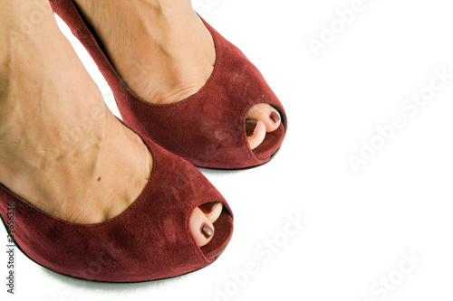 Photo: punte di piedi femminili con scarpe punte di piedi femminili con scarpe