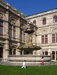 The fountain in front of Vienna Opera House