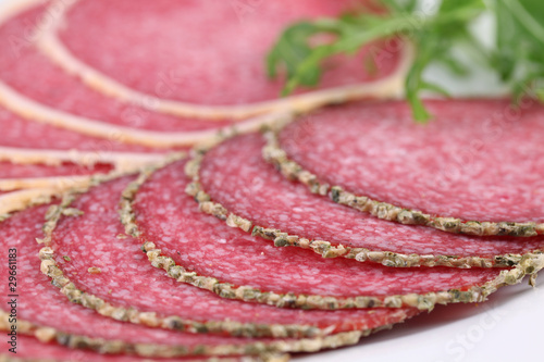 Photo: Pepper and parmesan crust salami Pepper and parmesan crust salami