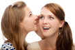 Two young beautiful  women