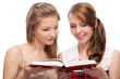 Two young beautiful  women