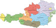 Österreich, Bundesländer, Bezirke