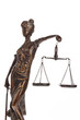 Justitia figure with scales. Law and Justice.