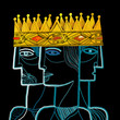 Three men under the same crown