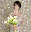 retro woman portrait 60s fashion vintage