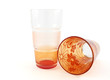Photo: Two empty color glass Two empty color glass
