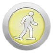 Light Colored Icon (Yellow) "Snowshoeing"