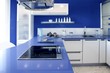 Photo: Blue white kitchen modern interior design house Blue white kitchen modern interior design house
