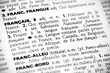 Français in the dictionary Français in the dictionary