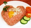 Herz aus Hackfleisch
