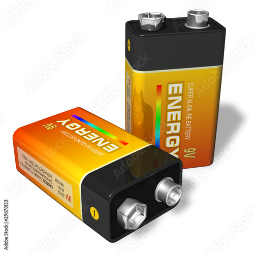 Illustration: 9V batteries 9V batteries