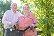 Happy elder couple