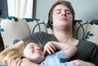 relaxing family sleeping brothers relaxing family sleeping brothers