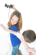 kids fighting over video controller
