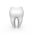 An isolated 3d tooth - a 3d image