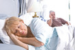 Loving husband taking care of his wife