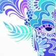 maschera di carnevale con sfondo bianco
