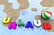 Schriftzug Urlaub
