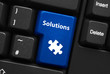 SOLUTIONS Key on Keyboard (ideas jigsaw piece questions button)