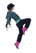 Teenage girl dancing hip-hop