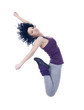 modern style dancer jumping