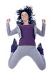 modern style dancer jumping