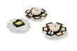 power led on star, white and rgb color, isolated